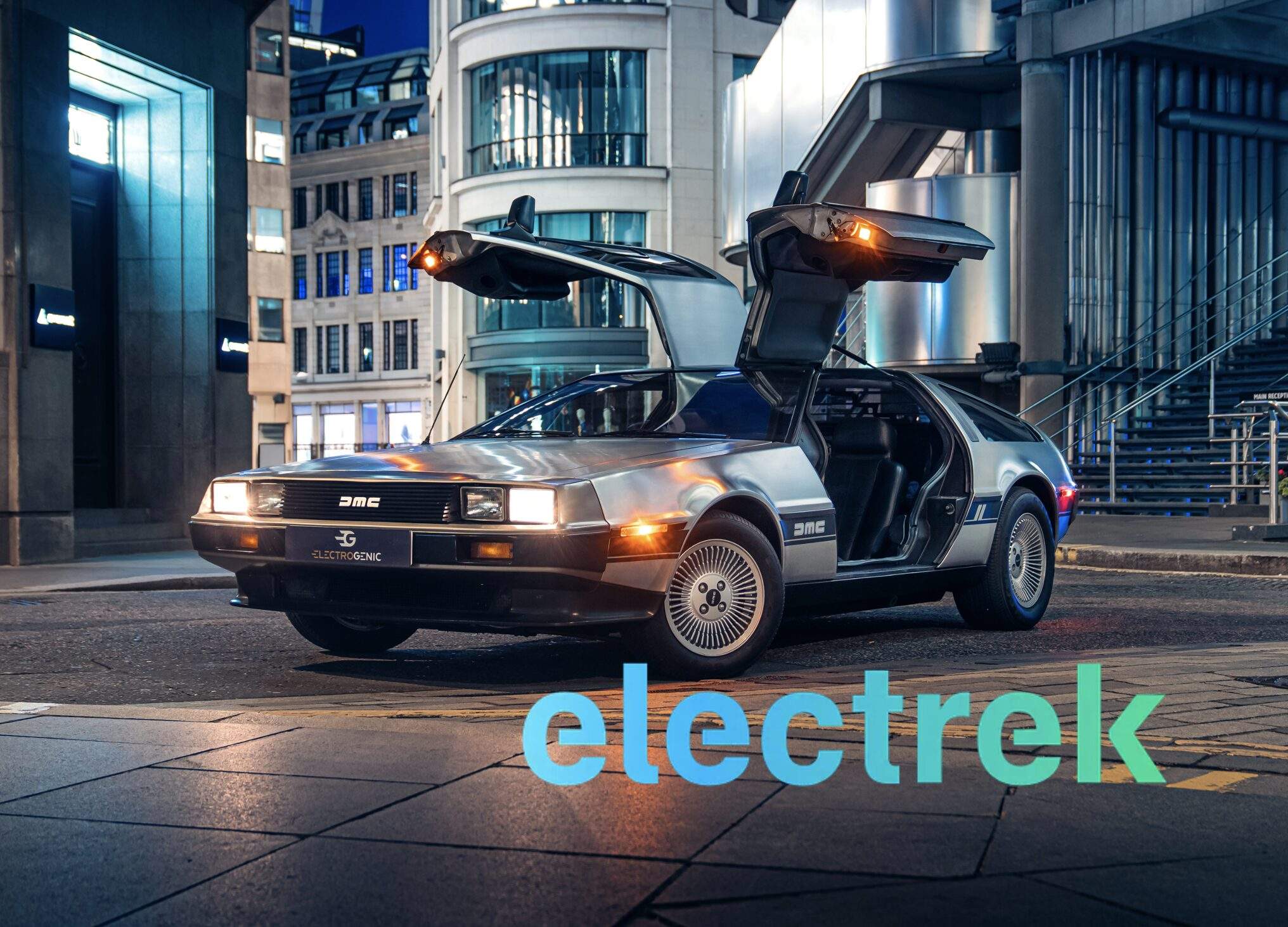 Electrek article electric DeLorean