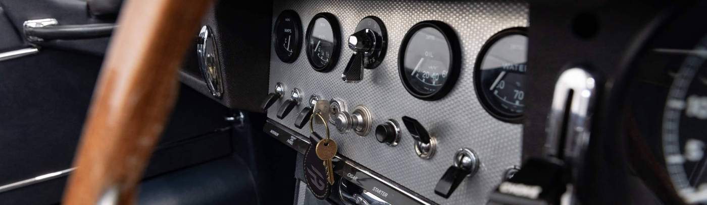 Electrogenic electric E-Type Jaguar dashboard