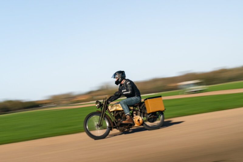 Electrogenic electric Harley Davidson driving